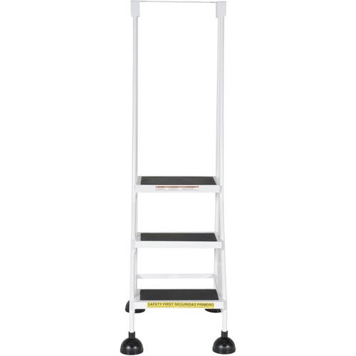 Stop-Step Ladders, 3 Steps, 16" Step Width, 28-11/16" Platform Height, Steel Helyx Safety & Industrial Supplies