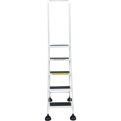 &eacute;chelles Stop-Step pour travaux l&eacute;gers, 5 marches, Largeur de la marche 16", Hauteur de la plateforme 47-11/16", Acier Helyx Safety & Industrial Supplies