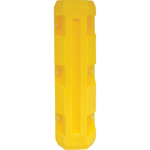 Slim Column Protector, 5" x 5" Inside Opening, 12" L x 12" W x 42" H, Yellow Helyx Safety & Industrial Supplies
