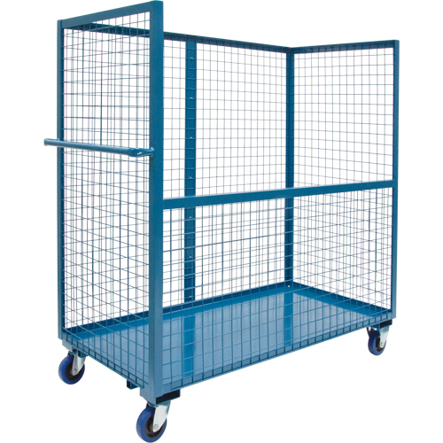 Wire Mesh Stock Truck, Steel, 24" x 55" x 36", 1200 lbs. Capacity Helyx Safety & Industrial Supplies