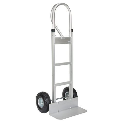 Knocked Down Hand Truck, P-Handle Handle, Aluminum, 52-1/8" Height, 500 lbs. Capacity Helyx Safety & Industrial Supplies
