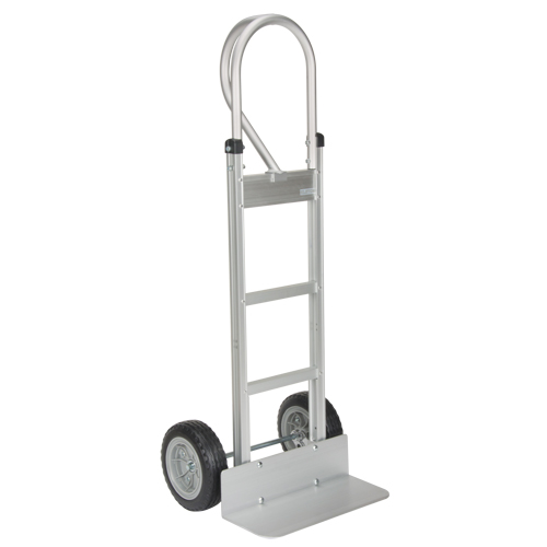 Knocked Down Hand Truck, P-Handle Handle, Aluminum, 52-1/8" Height, 500 lbs. Capacity Helyx Safety & Industrial Supplies