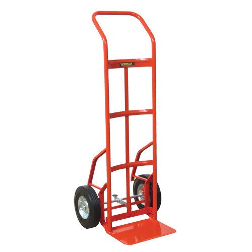 Touch-N-Tilt hand Truck - TNT56-Z, Continuous Handle, Steel, 50" Height, 600 lbs. Capacity Helyx Safety & Industrial Supplies