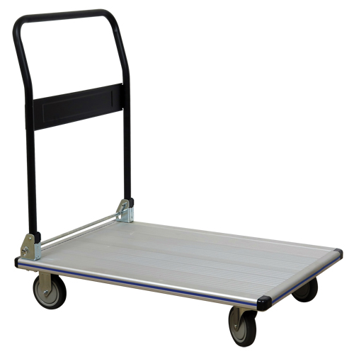 Folding Handle Platform Truck, Aluminum, 350 lbs., 29" L x 18-1/2" W, 34-1/2" High Helyx Safety & Industrial Supplies