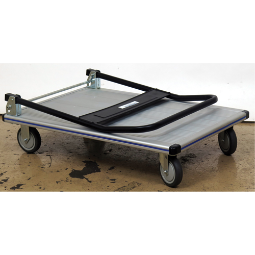 Folding Handle Platform Truck, Aluminum, 350 lbs., 29" L x 18-1/2" W, 34-1/2" High Helyx Safety & Industrial Supplies