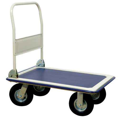 Folding Handle Platform Truck, Steel, 660 lbs., 35" L x 23" W, 43.5" High Helyx Safety & Industrial Supplies