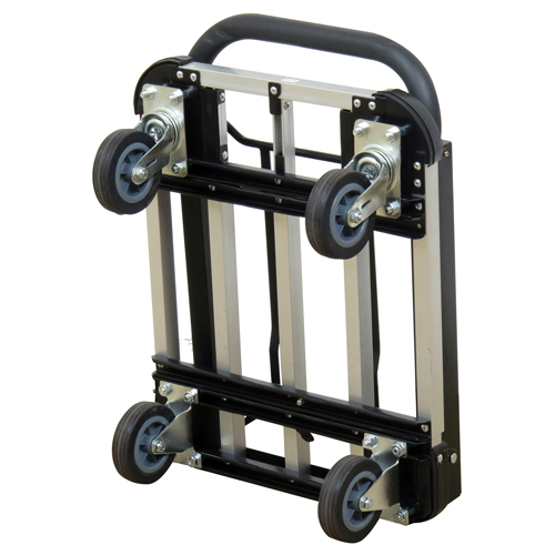 Chariot &agrave; plateforme avec poign&eacute;e pliante, Aluminium, 300 lb, 28" lo x 16" la, Hauteur 37,75" Helyx Safety & Industrial Supplies