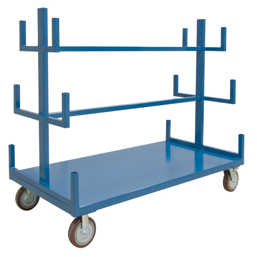 Support mobile pour tuyaux & barres, Acier, 48" la x 36" p x 60" h, Capacit&eacute; de 3000 lb Helyx Safety & Industrial Supplies