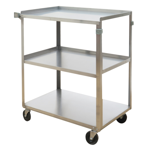 Chariots &agrave; tablette, 3 Tiers, 17-5/8" la x 33" h x 27-1/8" p, Capacit&eacute; 300 lb Helyx Safety & Industrial Supplies