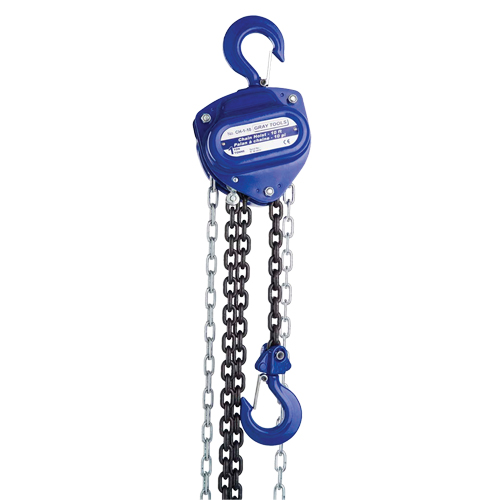 Chain Hoist, 20' Lift, 6000 lbs. (3 tons) Capacity, Load Chain Grade 80 Chain Helyx Safety & Industrial Supplies