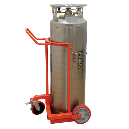 Grand chariot LCC pour bouteille de gaz liquide, Roues Polyur&eacute;thane, Base de 20" la x 20" p, 1000 lb Helyx Safety & Industrial Supplies