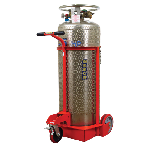 Grand chariot LCC pour bouteille de gaz liquide, Roues Polyur&eacute;thane, Base de 20" la x 20" p, 1000 lb Helyx Safety & Industrial Supplies