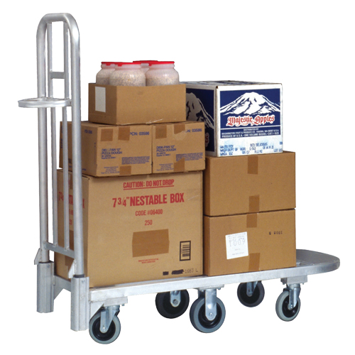 Chariot en aluminium pour marchandise, 20" la x 55-1/4" lo, 1200 lb cap, Roues Polyur&eacute;thane Helyx Safety & Industrial Supplies