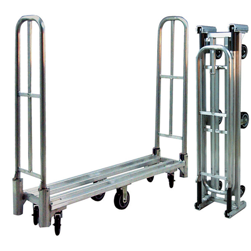 Chariot utilitaire pliant en aluminium U-Boat, 16" la x 60" lo, 1500 lb cap, Roues Polyur&eacute;thane Helyx Safety & Industrial Supplies