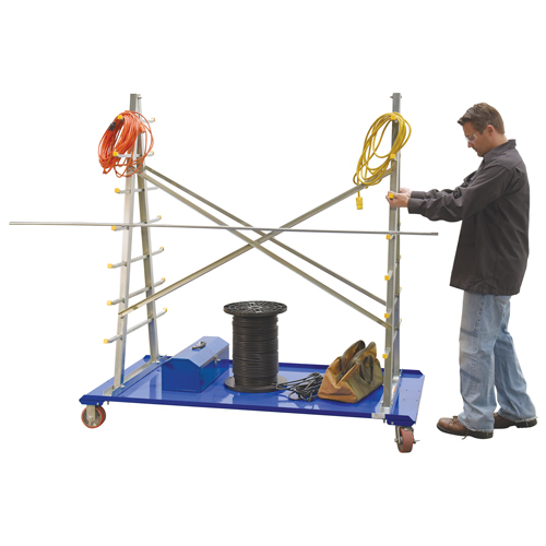 A-Frame Bar & Pipe Cart, Steel, 36-3/4" W x 73-3/4" D x 72-1/2" H, 2000 lbs. Capacity Helyx Safety & Industrial Supplies