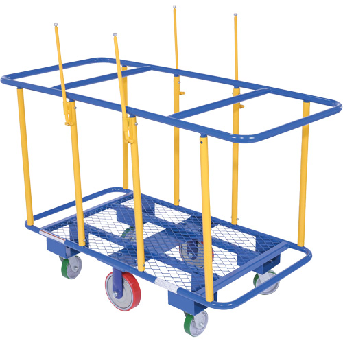Chariot horizontal pour panneaux, 63-7/16" x 28-1/2" x 40-15/16", Capacit&eacute; 2000 lb Helyx Safety & Industrial Supplies