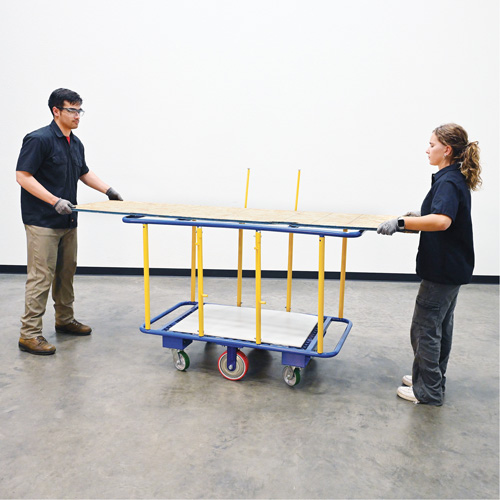 Chariot horizontal pour panneaux, 63-7/16" x 28-1/2" x 40-15/16", Capacit&eacute; 2000 lb Helyx Safety & Industrial Supplies