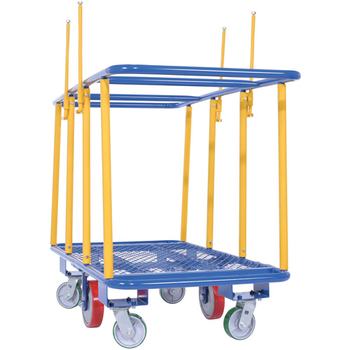 Chariot horizontal pour panneaux, 63-7/16" x 28-1/2" x 40-15/16", Capacit&eacute; 2000 lb Helyx Safety & Industrial Supplies