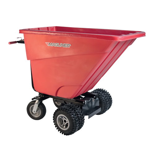 Chariot &agrave; bascule motoris&eacute;, Capacit&eacute; 13.5 cu.ft., 45" h x 33-1/2" la x 68" p Helyx Safety & Industrial Supplies