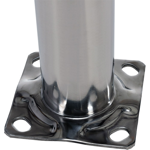 Safety Bollard, Stainless Steel, 36" H x 8" W, Silver Helyx Safety & Industrial Supplies