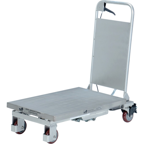 Manual Hydraulic Scissor Lift Table, 27-1/2" L x 17-5/8" W, Partial Stainless Steel, 400 lbs. Capacity Helyx Safety & Industrial Supplies