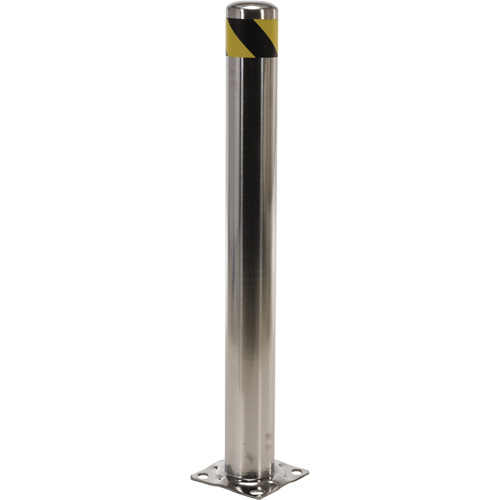 Butoir de s&eacute;curit&eacute;, Acier inoxydable, 42" h x 8" la, Argent Helyx Safety & Industrial Supplies