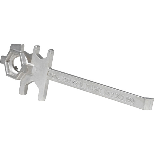 Drum Wrench, 3/4"/2" Opening, 9-1/2" Handle, Stainless Steel Helyx Safety & Industrial Supplies