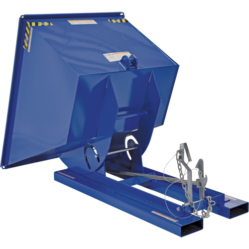 Self-Dumping Hopper, Steel, 1 cu.yd., Blue Helyx Safety & Industrial Supplies