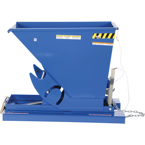 Conteneur autobasculeur, Acier, 1/3 vg³, Bleu Helyx Safety & Industrial Supplies