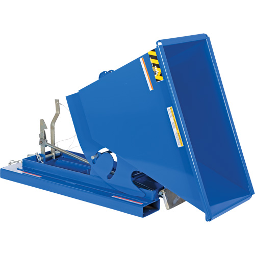 Conteneur autobasculeur, Acier, 1/3 vg³, Bleu Helyx Safety & Industrial Supplies