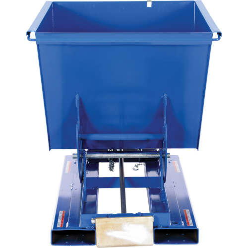 Self-Dumping Hopper, Steel, 1/2 cu.yd., Blue Helyx Safety & Industrial Supplies