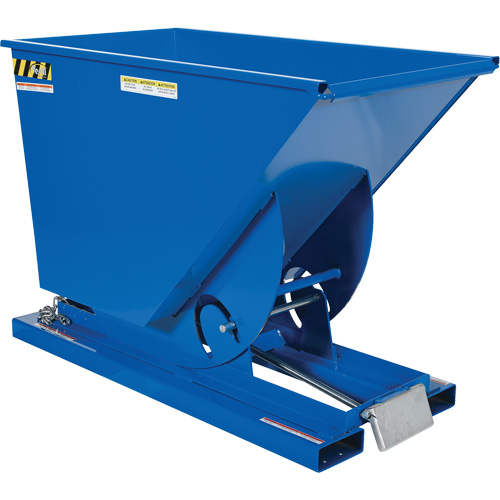 Conteneur autobasculeur, Acier, 3/4 vg³, Bleu Helyx Safety & Industrial Supplies