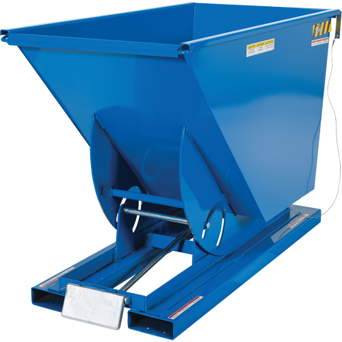Conteneur autobasculeur, Acier, 3/4 vg³, Bleu Helyx Safety & Industrial Supplies