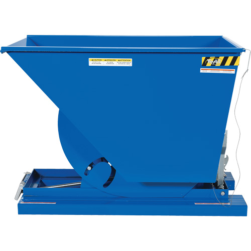 Conteneur autobasculeur, Acier, 3/4 vg³, Bleu Helyx Safety & Industrial Supplies