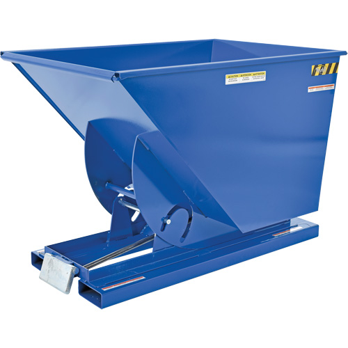 Conteneur autobasculeur, Acier, 1 vg³, Bleu Helyx Safety & Industrial Supplies