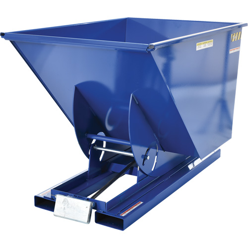 Conteneur autobasculeur, Acier, 1 vg³, Bleu Helyx Safety & Industrial Supplies