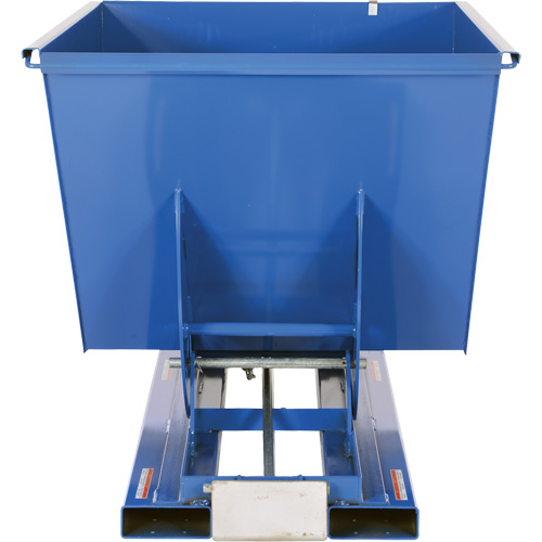 Conteneur autobasculeur, Acier, 1-1/2 vg³, Bleu Helyx Safety & Industrial Supplies