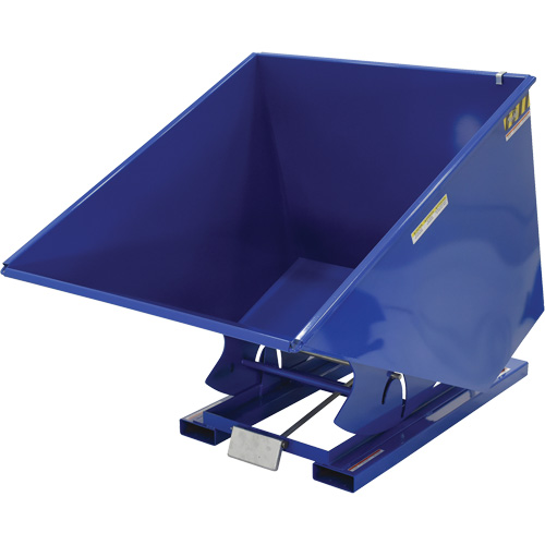 Self-Dumping Hopper, Steel, 2 cu.yd., Blue Helyx Safety & Industrial Supplies