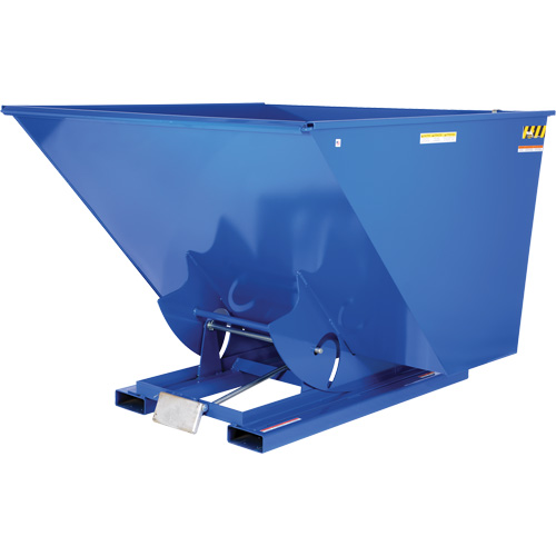 Self-Dumping Hopper, Steel, 2-1/2 cu.yd., Blue Helyx Safety & Industrial Supplies