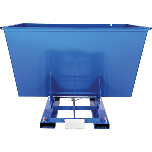 Self-Dumping Hopper, Steel, 2-1/2 cu.yd., Blue Helyx Safety & Industrial Supplies