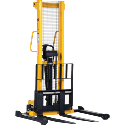 Manual Hydraulic Stacker, Hand Pump Operated, 2000 lbs. Capacity, 35" Max Lift Helyx Safety & Industrial Supplies