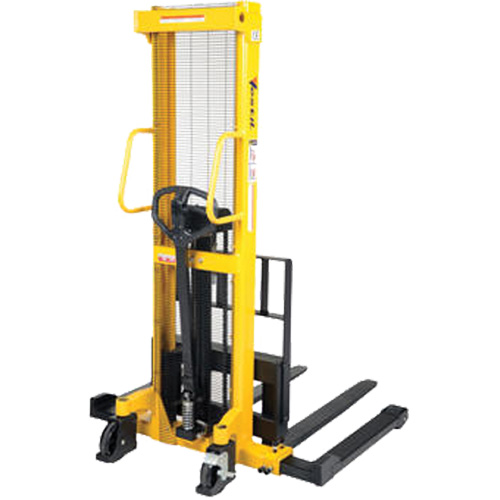 Manual Hydraulic Stacker, Hand Pump Operated, 2000 lbs. Capacity, 35" Max Lift Helyx Safety & Industrial Supplies