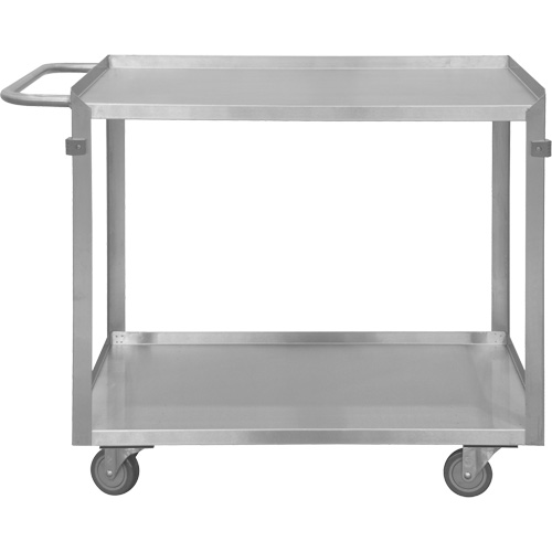 Chariot avec tablettes de calibre industriel, 2 Tiers, 22-1/2" la x 34" h x 42-7/16" p, Capacit&eacute; 600 lb Helyx Safety & Industrial Supplies