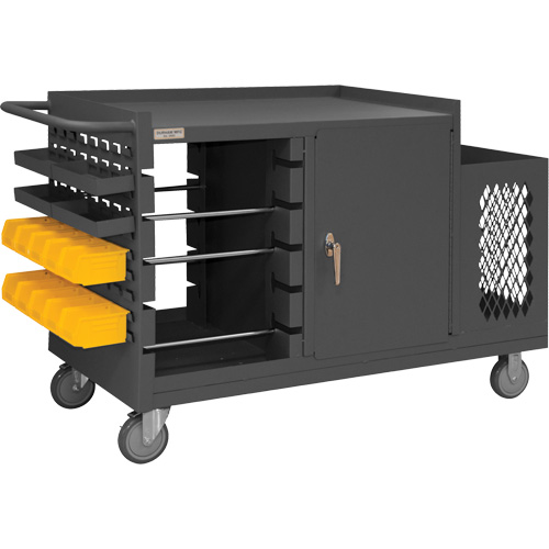 Mobile Wire Spool and Maintenance Cart, Steel, 5 Rod, 54-1/16" W x 35" H x 24" D, 1200 lbs. Capacity Helyx Safety & Industrial Supplies
