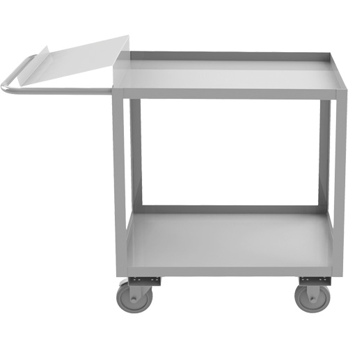 Chariot de pr&eacute;paration de commande de calibre industriel, 39" h x 18-1/8" la x 45" p, 2 Tablettes, Capacit&eacute; 1200 lb Helyx Safety & Industrial Supplies
