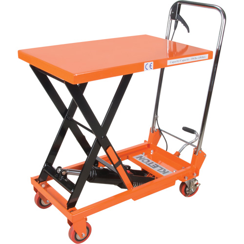 Hydraulic Scissor Lift Table, 27-1/2" L x 17-3/4" W, Steel, 330 lbs. Capacity Helyx Safety & Industrial Supplies
