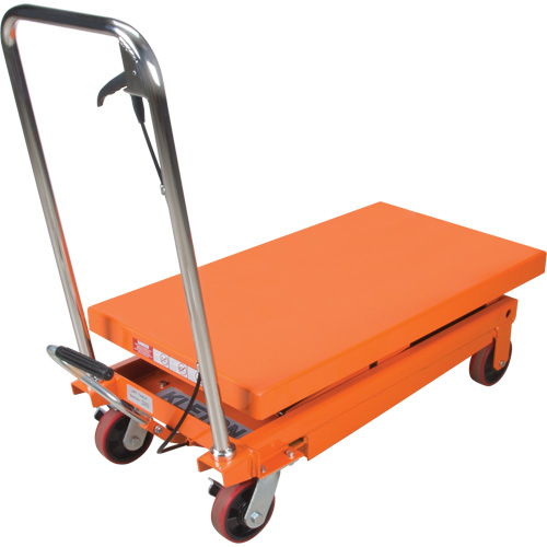 Hydraulic Scissor Lift Table, 35-3/4" L x 19-3/4" W, Steel, 770 lbs. Capacity Helyx Safety & Industrial Supplies