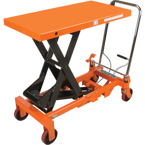 Table &eacute;l&eacute;vatrice &agrave; ciseaux hydraulique, 39-1/2" lo x 20" la, Acier, Capacit&eacute; 1650 lb Helyx Safety & Industrial Supplies