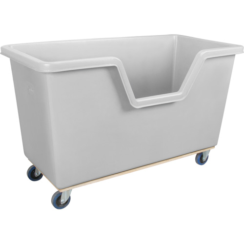 Easy Access Box Truck, Polyethylene, 63" L x 34-1/4" W x 38-1/2" H, 24 cu. ft. Volume, 1200 lbs. Capacity Helyx Safety & Industrial Supplies