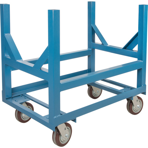 Chariot &agrave; berceaux pour tuyaux et barres, 48" lo x 24" la x 34" h, Capacit&eacute; de 2500 lb, Roue Polyur&eacute;thane Helyx Safety & Industrial Supplies